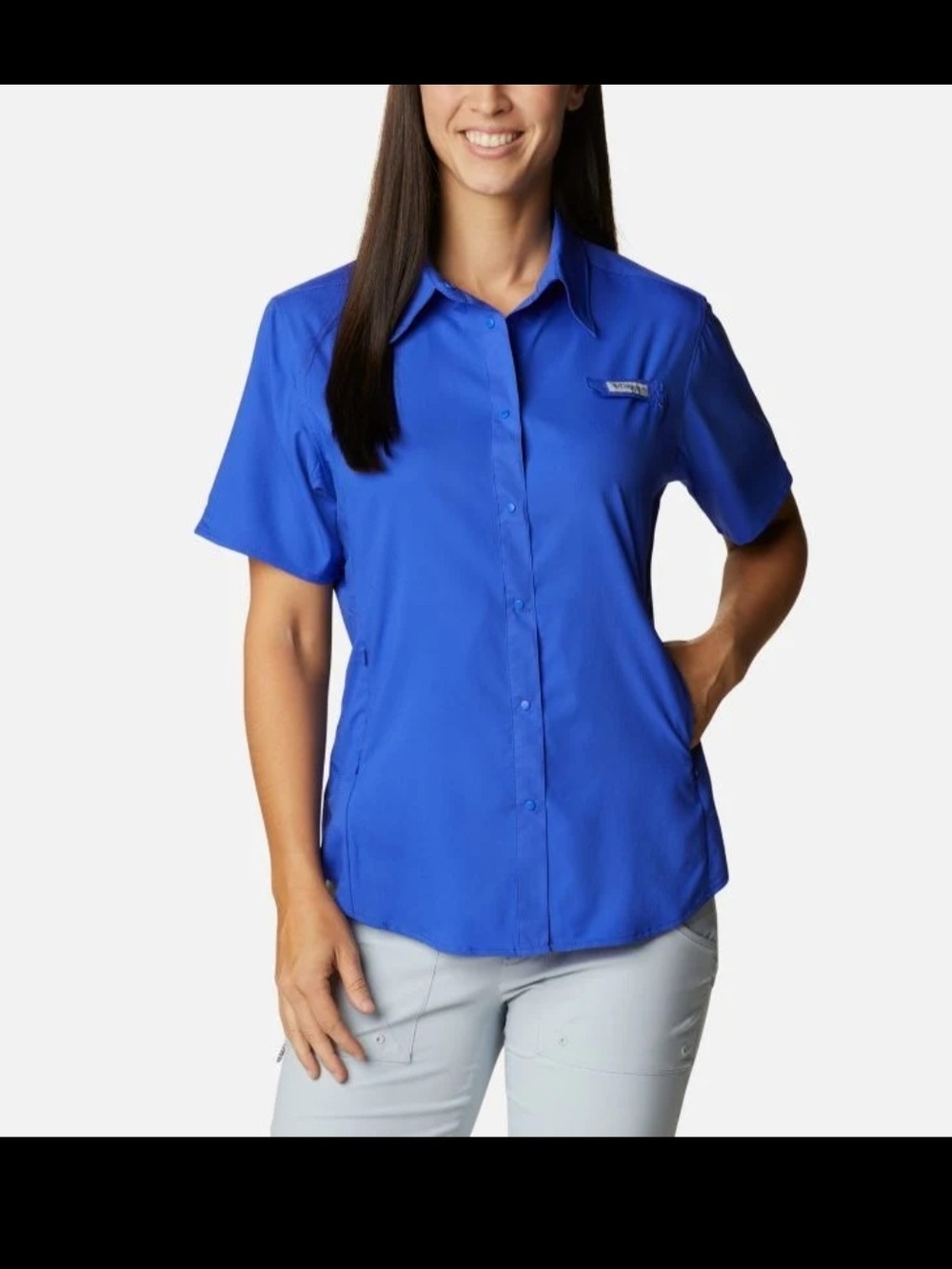 Columbia Women's Tamiani Performance Fishing Gear Shirt Size Small